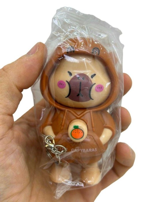 Breloc Capibara Antistres Mushy Model Cute Capybaras