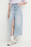 Dkny fusta jeans maxi, drept, DJ4K9506