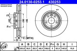 ATE 24.0130-0253.1 Disc frana