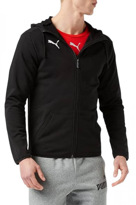 Hanorac barbati Puma Liga Casuals FZ Negru