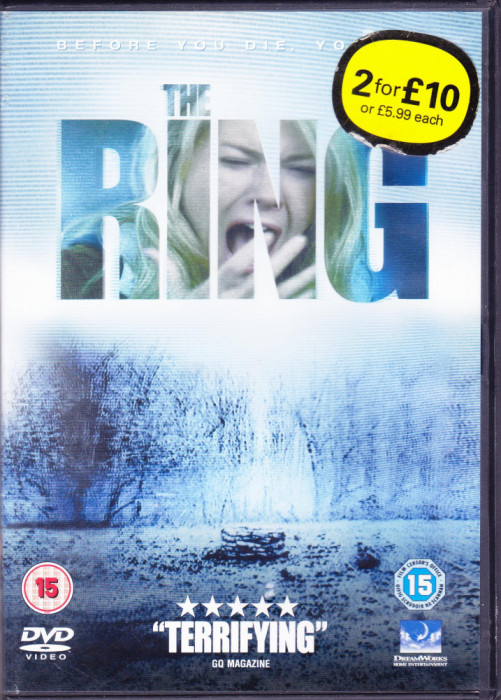 DVD Horror: The Ring ( cu Naomi Watts, original, sub. lb. engleza )