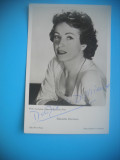 HOPCT 447 D DANIELLE DARRIEUX -AUTOGRAF-ACTORI SI ARISTI CELEBRI-ANII 50, Necirculata, Fotografie