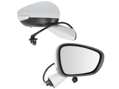 Oglinda exterioara Citroen C4 Picasso, 06.2013-, Dreapta, reglare electrica; grunduit; incalzita; geam convex; cromat; senzor temperatura; 8 pini; cu foto