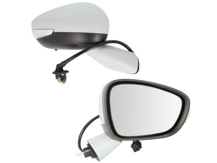 Oglinda exterioara Citroen C4 Picasso, 06.2013-, Dreapta, reglare electrica; grunduit; incalzita; geam convex; cromat; senzor temperatura; 8 pini; cu
