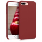 Husa pentru Apple iPhone 8 Plus / iPhone 7 Plus, Silicon, Rosu, 40842.20