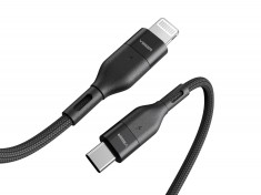 Cablu de date Veger CL01, Type-C, Lightning, Fast Charge, Negru C712