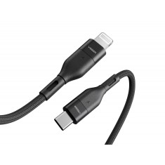 Cablu de date Veger CL01, Type-C, Lightning, Fast Charge, Negru C712