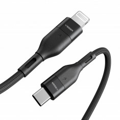 Cablu de date Veger CL01, Type-C, Lightning, Fast Charge, Negru C712