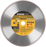 Disc diamantat plin Strend Pro 230 mm pentru taiere umeda, ceramica/piatra