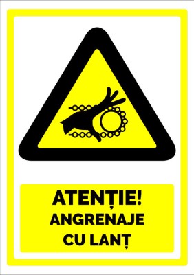 Semn pentru angrenaje cu lant foto