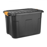 Cutie Depozitare Plastic, Model Negru, Capacitate 60L, Dimensiuni 60x39x41cm, Oem