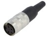 Conector M16 Mama Amphenol 4 Pini 5A IP40 C091A Montaj Cablu