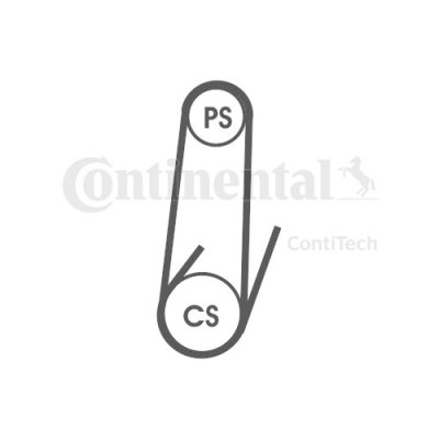 Curea transmisie cu caneluri Contitech 4PK711ELAST foto