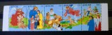 Palau 1988 Crăciun, religie ingeri , serie 5v nestampilata
