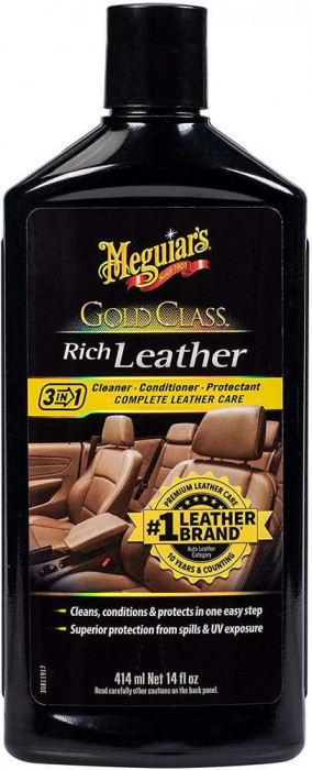 Crema Intretinere Piele Meguiar&#039;s Gold Class Rich Leather Cleaner-Conditioner-Protectant, 414ml
