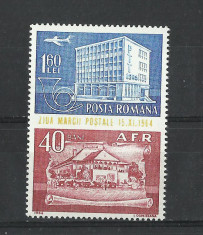 TSV$ - 1964 LP 595 ZIUA MARCII POSTALE ROMANESTI MNH/** LUX foto