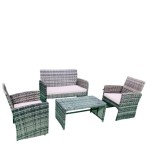 Set mobilier STMC004 canapea + 2 fotolii + masa&nbsp;MARTA