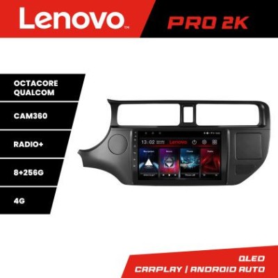 Navigatie Kia Rio 2011-2014 Lenovo Kit-rio-11 8 core QLED 2K 8+256 360 Android Waze USB Navigatie Internet Youtube Radio CarStore Technology foto