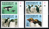 Georgia de Sud 1993, Mi #215-218**, fauna, pasari, pinguini, MNH! Cota 11,50 &euro;!, Nestampilat