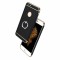 Husa de protectie pentru iPhone 7 Luxury Black Plated cu Inel de sustinere