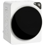 HOMCOM Mini uscător portabil 5 kg, 5 programe, 1000W, p&acirc;nă la 60℃, timer, tambur din oțel inoxidabil, pentru casă, Alb | Aosom Romania