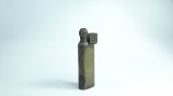 M Bricheta veche de bronz / alama trenchart unicat - antica 2