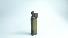 m Bricheta veche de bronz / alama trenchart unicat - antica 2