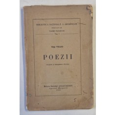 TACHE PAPAHAGI - NUSI TULLIU- POEZII, 1926