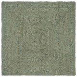 vidaXL Covoare de zonă Dreptunghiular Verde măsliniu 160 x 160 cm Iută 42010459