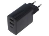 Alimentator Pulsatoriu GEMBIRD 5V DC 3A 30W GaN Plug-in