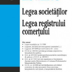 Legea societatilor. Legea registrului comertului Ed.2 Act.10 martie 2024