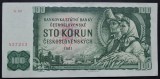 Bancnota 100 KORUN / COROANE - RS CEHOSLOVACIA, anul 1961 * Cod 21 = excelenta