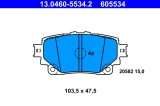 ATE 13.0460-5534.2 set placute frana disc