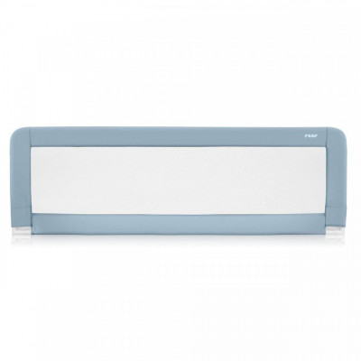 Bariera protectie anticadere pat copii, lungime 150 cm, albastru-gri, Reer foto