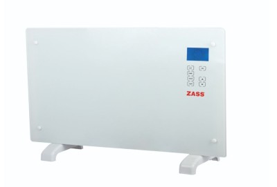 Convector electric de podea Zass ZKG 01 White, 2000 W, Suprafata de sticla, Touch screen - RESIGILAT foto