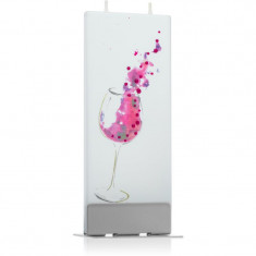 Flatyz Greetings Glass Of Wine lumanare 6x15 cm