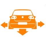 Cumpara ieftin Sticker Auto Volkswagen Golf V Silueta Spate