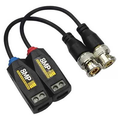 SET VIDEO BALUN PASIV UTP-BNC 8MP 4K foto