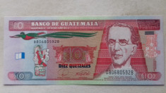 BANCNOTA 10 QUETZALES 2008-GUATEMALA foto