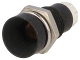 Montură metalică &icirc;ncastrată pentru LED 5mm neagră