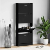 vidaXL Pantofar, negru, 59x17x150 cm, lemn compozit 342520