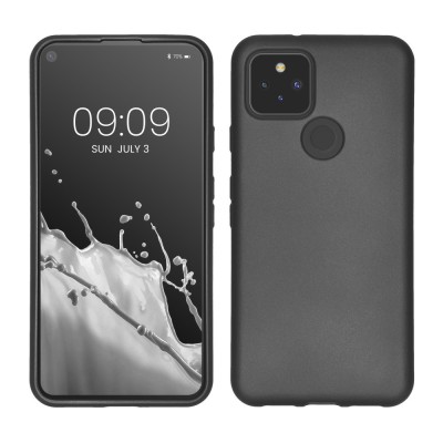 Husa Kwmobile pentru Google Pixel 5, Gri, Silicon, 53565.232 foto