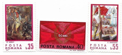Romania (371) - Semicentenarul P.C.R., 1971 - serie neobliterata foto