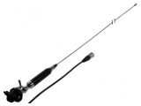 Antenă CB 1,35m 3dBi 300W cu Suport și Cablu 4m
