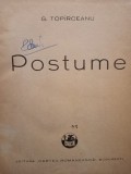 G. Topirceanu - Postume (Editia: 1938)