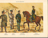 CPIB 16342 CARTE POSTALA - BUCURESTI. UNIFORME ALE ARMATEI ROMANE LA 1877, Necirculata, Fotografie