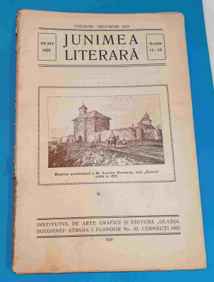 Revista JUNIMEA LITERARA anul 1925 - Biserica Armeneasca foto