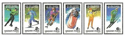 Ungaria 1987 - Jocurile Olimpice Calgary, sport, serie neuzata foto