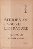 Studies in English Literature 1500-1900. The English Renaissance