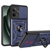 Husa pentru realme gt 6 / gt 6t, camshield protectie camera, magnetic, slide si snap, blue